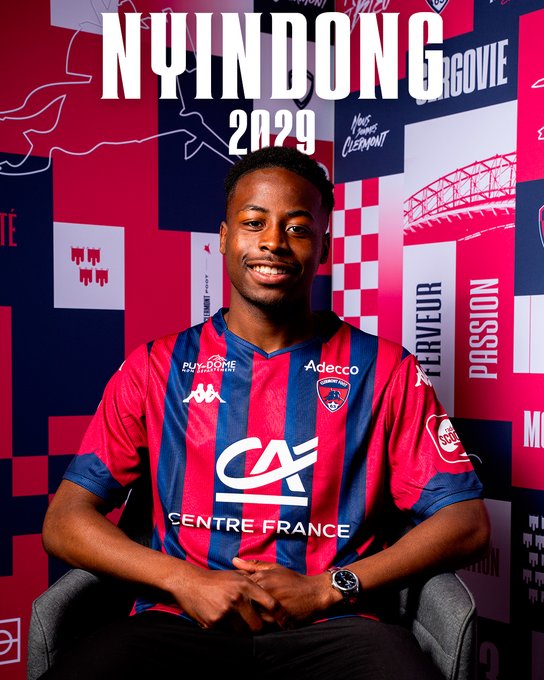 Nyindong : Clermont signe un nouveau talent jusqu’en 2029 (Off)